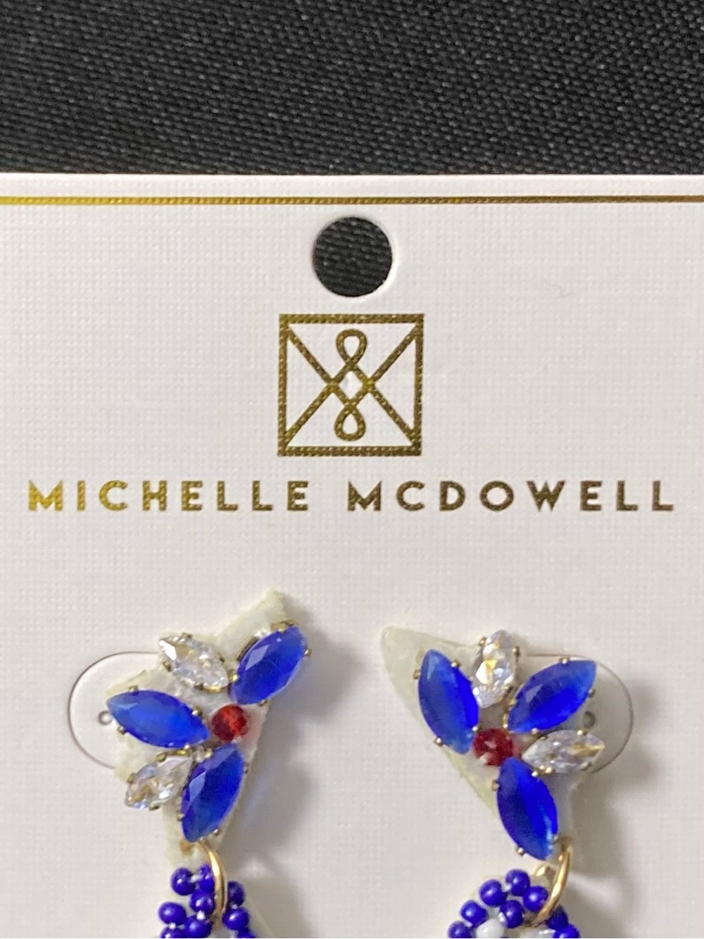 💘 Michelle McDowell Colette USA Cowgirl Boots Beaded Dangle Earrings - Picture 5 of 8